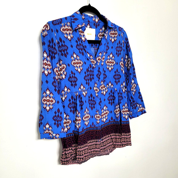 Anthropologie Maeve Woodland Walk Blouse Women's Size 2 - Picture 1 of 5